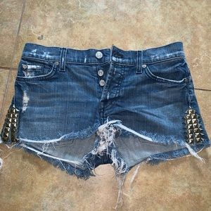 7 for all mankind denim shorts